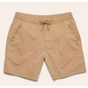 Howler Bros Westside Day Chino Shorts Men's Size Medium‎ Dune Embroidered